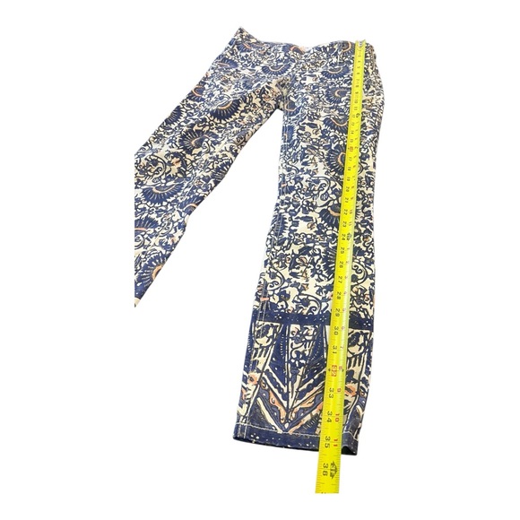Tory Burch size 25 cropped Stretch skinny jeans pants multi color cotton stretch - Picture 10 of 12